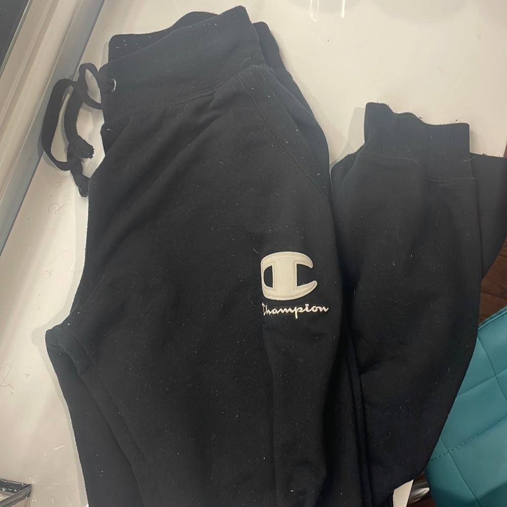 champion black jogger